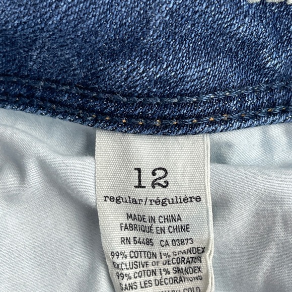 American Eagle Jeans Womens 12 Regular Slim Boot Stretch Blue Denim - Picture 4 of 11